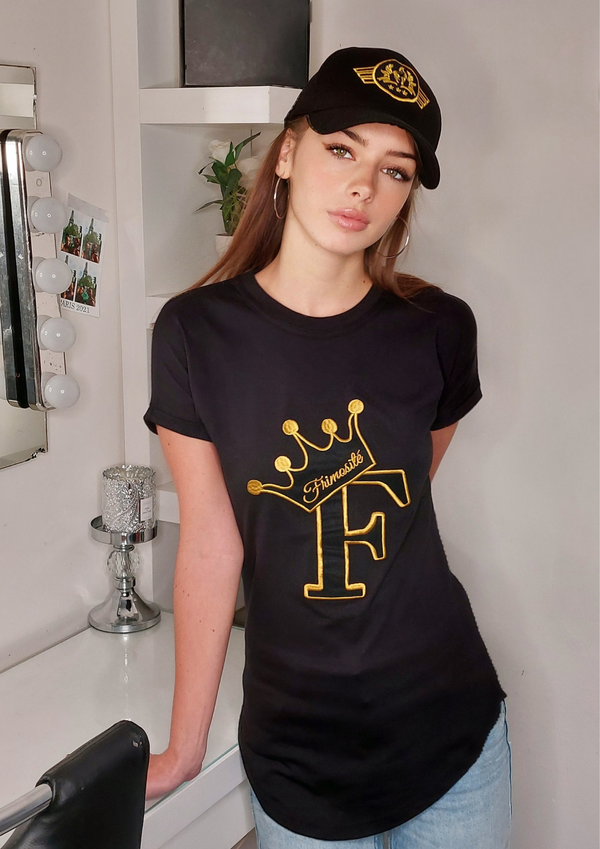 T-Shirt Noir F Royal - Femme