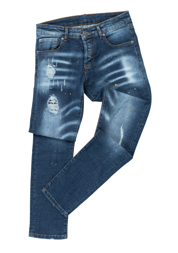 Jeans Ripped -Dark Blue - Homme